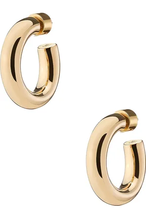 Jennifer Fisher Samira Huggie Earrings in Metallic Gold