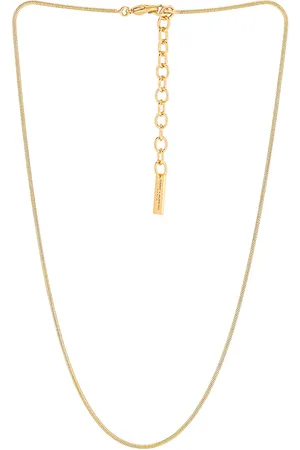 Saint Laurent Snake Chain Necklace in Metallic