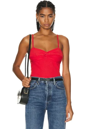 Citizens of Humanity Emi Twist Cami in Red