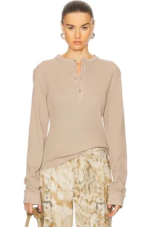 Acne Studios Vintage Henley in Taupe