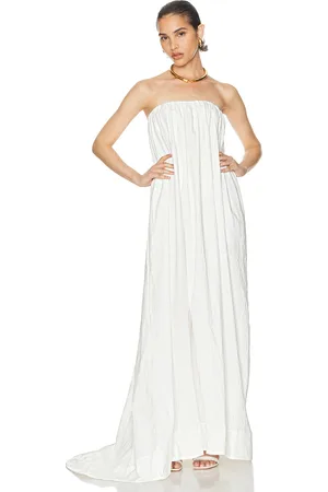 Helsa Crinkle Pleated Gown in