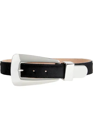 Khaite Lucca 30mm Silver Buckle Belt in