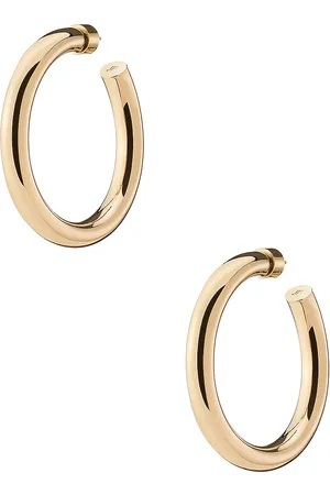 Jennifer Fisher Samira Baby Hoop Earrings in Metallic Gold