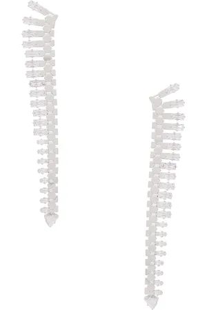 Retrofete X Keren Wolf Snakeskin Crystal Earring in Metallic