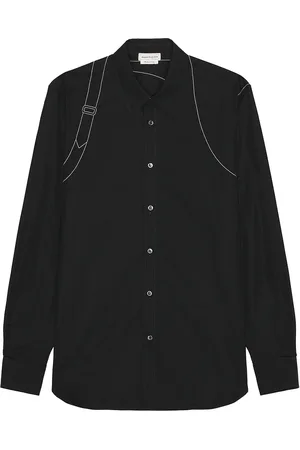 Alexander McQueen Stitching Harness Long Sleeve Shirt in