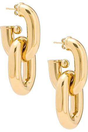 Paco rabanne XL Link Hoop Earrings in Metallic