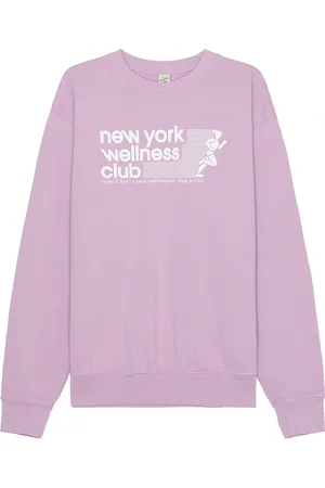 Sporty & Rich Usa Wellness Club Crewneck in Purple