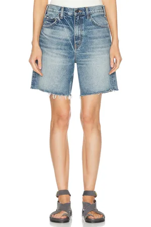 NILI LOTAN Russel Denim Short in Denim-Light