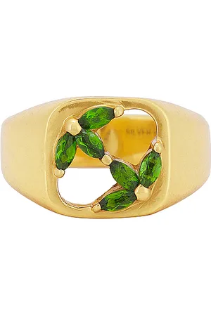 Maple 3am Signet Ring in Metallic Gold
