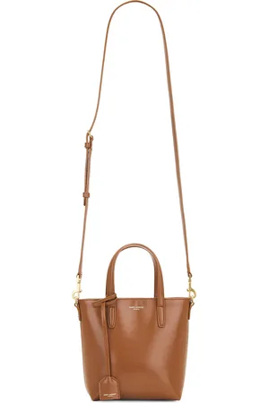 Saint Laurent Mini Toy Shopping Bag in Brown