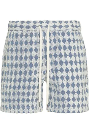 Oas Navy Diamond Terry Shorts in