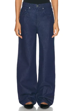GRLFRND Enya Drop Rise Jean in Denim-Dark