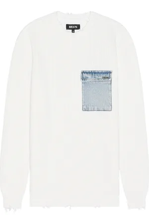 SER.O.YA Damien Sweater in White