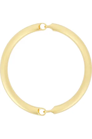 Saint Laurent Smooth Tube Necklace in Metallic