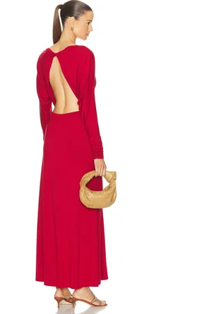 POSSE Sienna Long Sleeve Dress in Red