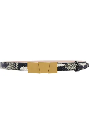 Khaite Axel Antique Gold 20mm Belt in Nude