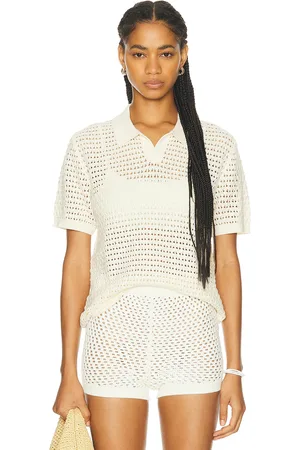 WAO Open Knit Short Sleeve Polo in