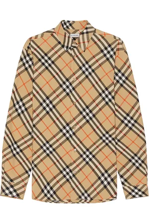 Burberry Vintage Check Long Sleeve Shirt in Brown