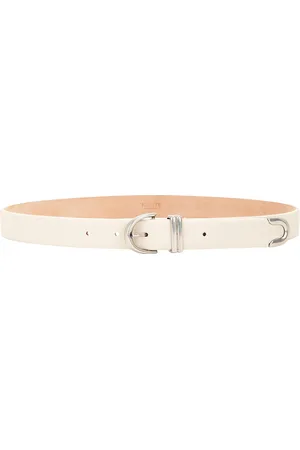 Khaite Bambi Antique Silver 25mm Belt in Ivory