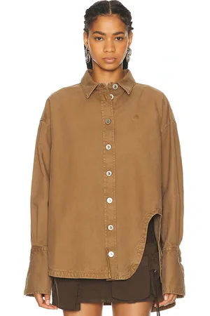 The Attico Short Coat in Tan