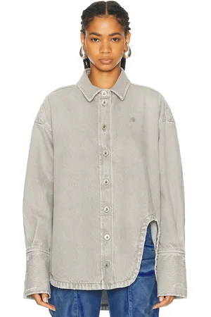 The Attico Short Coat in Grey