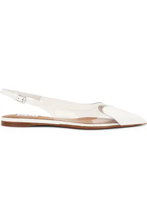 Alaïa Heart Slingback Flat in White