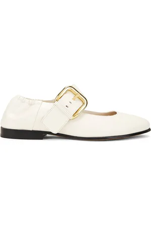 Bottega Veneta Astaire Flat in White