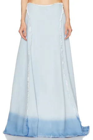 Jade Cropper Maxi Skirt in Blue