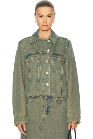Ganni Denim Jacket in Denim-Dark