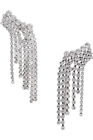 Isabel Marant Fringe Earrings in Metallic Silver