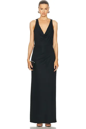 Simkhai Kosme Deep V-Neck Gown in