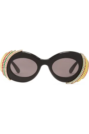 Loewe Oval Sunglasses in Black