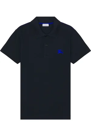 Burberry Logo Polo in Blue