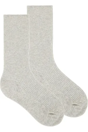 ÉTERNE Classic Rib Socks in Grey