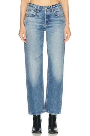 Moussy Cheval Straight in Denim-Light