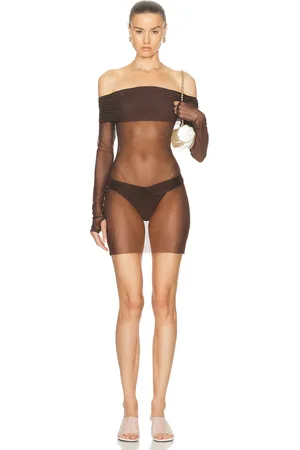 Bananhot Lena Mini Dress in Brown