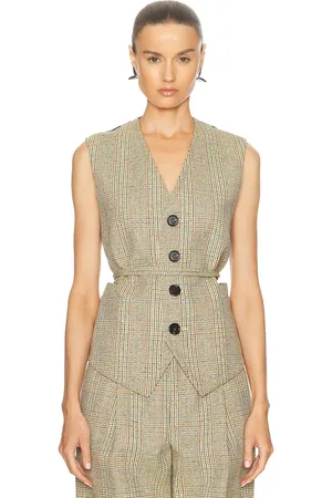 Bottega Veneta Tailored Vest in Beige