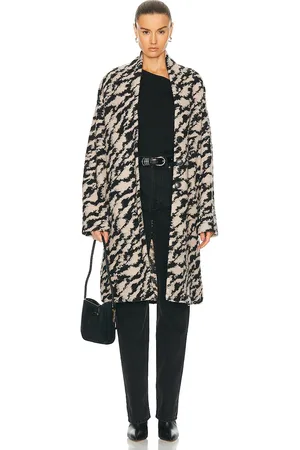 Isabel Marant Felexia Coat in Black, White
