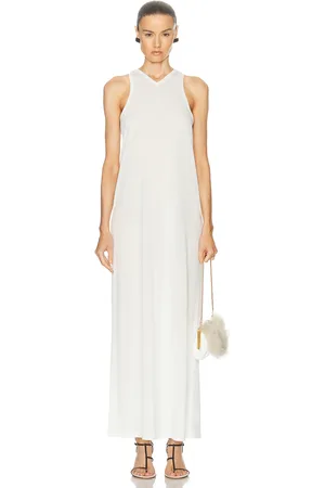 Khaite Vernetta Dress in White