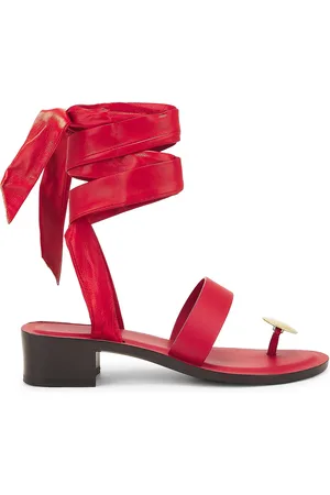 The Row Band Sandal in Red