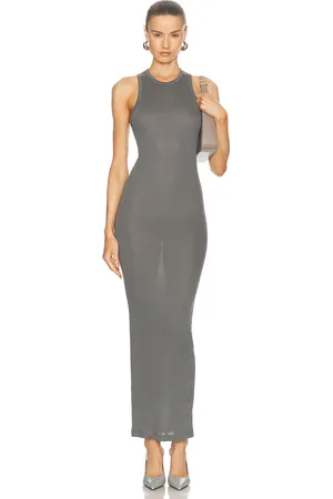 WARDROBE.NYC Tank Column Dress in Grey
