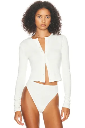 Helsa Pointelle Cardigan in