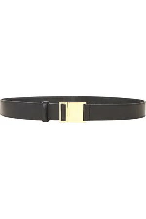 Saint Laurent Leather Belt in Black