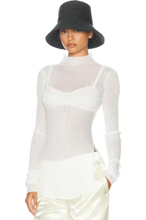 Helsa Justin Knit Top in White