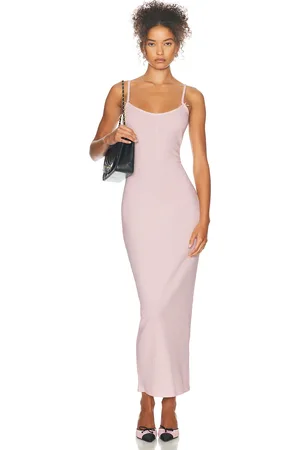 Helsa Pointelle Camisole Maxi Dress in Pink
