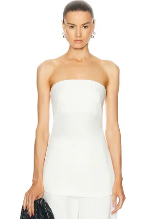 St Agni Column Tunic Top in White