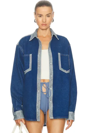 Marni Oversized Denim Shirt in Blue