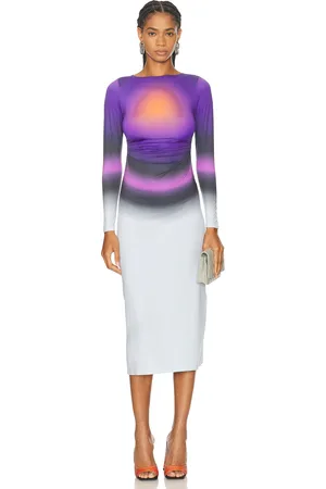 Maisie Wilen Saturn Midi Dress in Purple