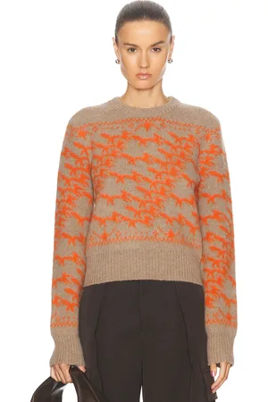 Burberry Crewneck Sweater in Orange