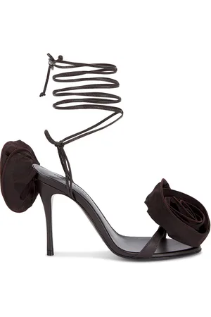 MAGDA BUTRYM Rosette Strappy Sandal in Chocolate